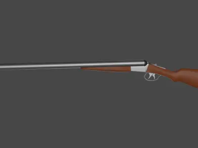 shootgun shotgun Low-poly 3D model
