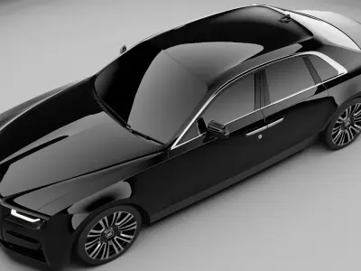  2021 Rolls-Royce Ghost With Inteiror 3D model
