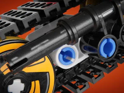 70621- lego ninjago vehicle with two ninjas 3D print model