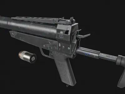 HK69A1 Grenade Launcher Low-poly 3D model purchase