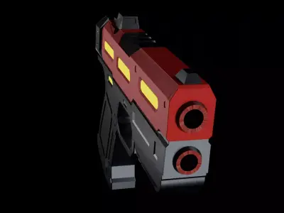 Cyberpunk Gun FX3 Free low-poly 3D model