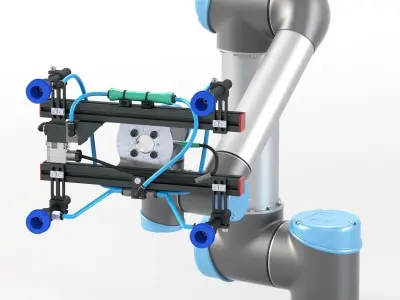 UR5 with Gimatic KIT-UR-V End Of The Arm Tool 3D model
