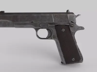 M1911 Pistol Low-Poly 3D Model Low-poly 3D model