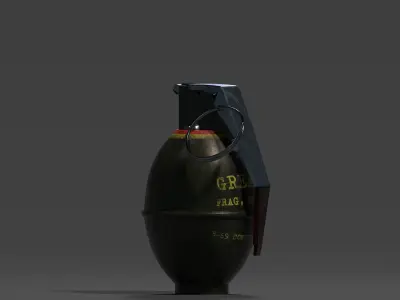 M26 Hand Grenade Low-poly 3D model