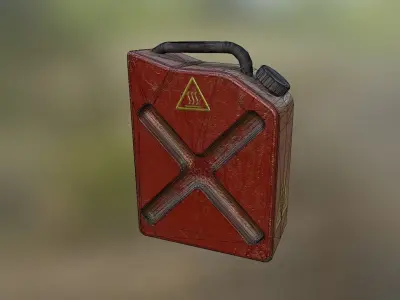 Fuel Container Low-poly 3D model