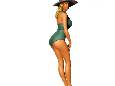 N7 Pin-up girl 3D print model