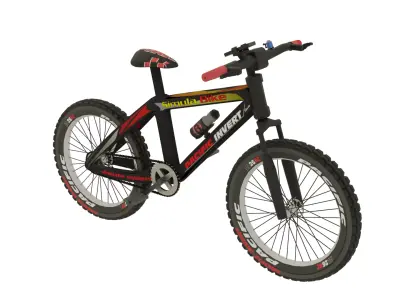 Mountain Bike High Quality  Low-poly 3D model