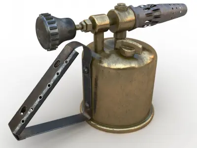 Gasolin Blowtorch Low-poly 3D model