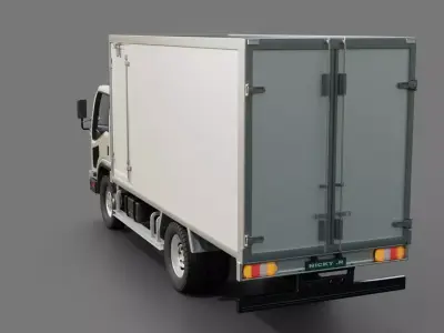 Isuzu Elf Box Truck 2021 3D model