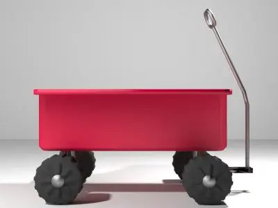 Wagon - Garden 3D model
