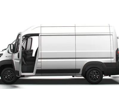 Fiat e Ducato Van L2H2 HQ Interior 2025 3D model