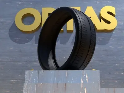 ORTAS TIRE NO 13 GAME READY Low-poly 3D model