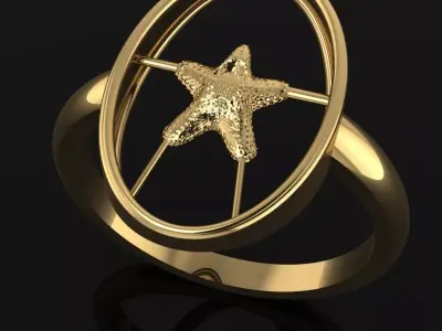 Starfish  Ring 3D model