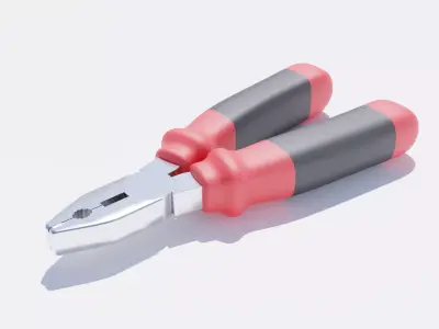 Pliers Low-poly 3D model buy