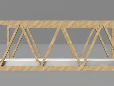 Bridge for wooden train tracks Free 3D print model