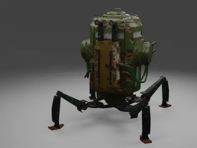 Combat robot 3D model purchase