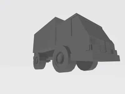 Free Low poly truck  Free 3D model