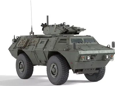 M1117 Guardian ASV Low-poly 3D model