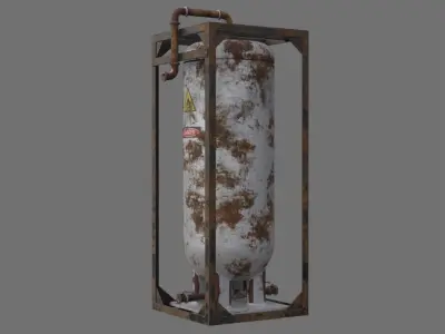 Oil Storage 1G Low-poly 3D model
