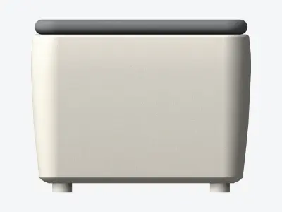 Seat - Ottoman - Simplicity Low-poly 3D model