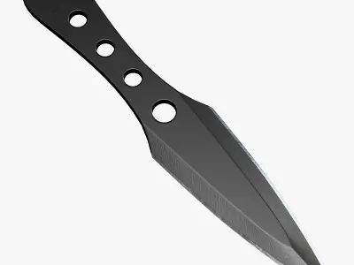 Throwing knife Low-poly 3D model order