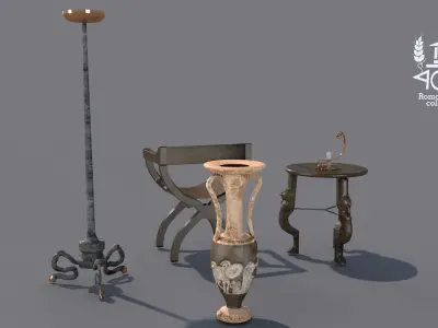 Roman Island Furniture 3D model