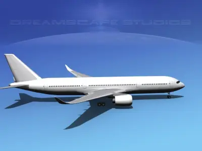 Airbus A350-900 SS 3D model