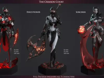 The crimson court Full Package Commercial Licensed 3D print model