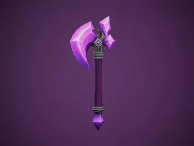 Magic Axe - Game Ready Weapon Low-poly 3D model