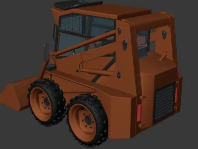 Tractor Machine Locust Loader 2024 Low-poly 3D model