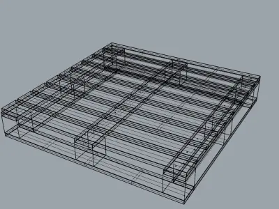 Wood Pallet 3D model