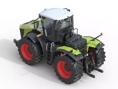 Claas Xerion 5000 4WD Tractor Low-poly 3D model