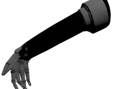 Futuristic Robotic Carbon Fiber Arm 3D model
