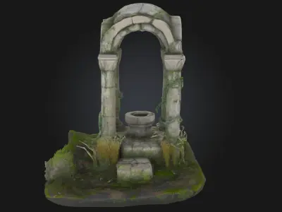 Ancient Ruins Diorama  Whispers of a Fallen Empire 3D model