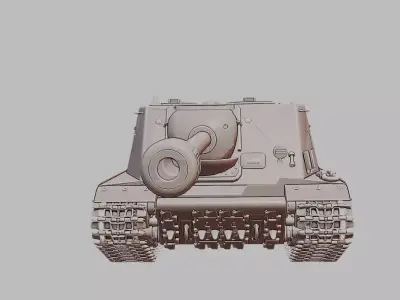 ISU 122S Soviet Heavy Tank Destroyer 3D Print Model 3D print model