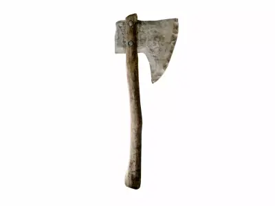 Bone Axe Low-poly 3D model purchase