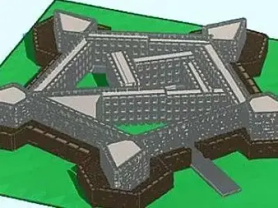 CASTLE OF GOOD HOPE Free 3D print model