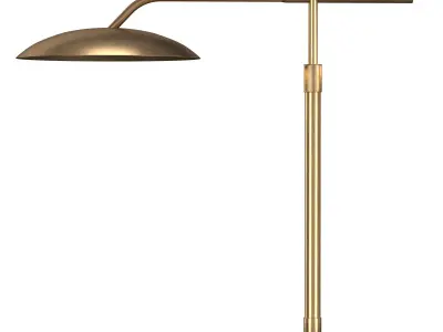 ASHER TABLE LAMP - ANTIQUED BRASS 3D model