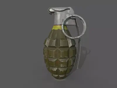 F1 Grenade 3D model