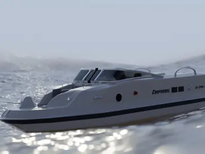 speed boat 3D model purchase