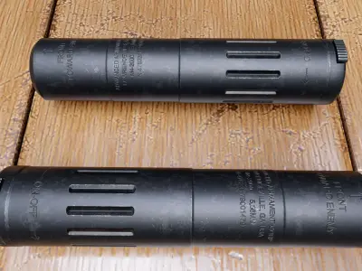 M4-2000 suppressor Free low-poly 3D model