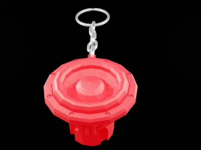 Speaker Woofer keys low poly - print 3d Free 3D print model
