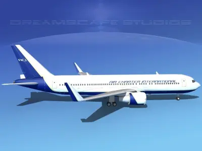 Boeing 767-300 Jetliners Collection 3D model
