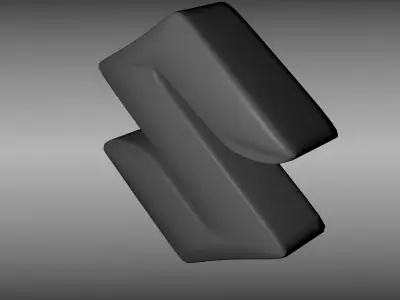suzuki logo 3D model Subdivision ready