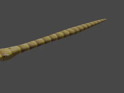 3d snake model Low-poly 3D model