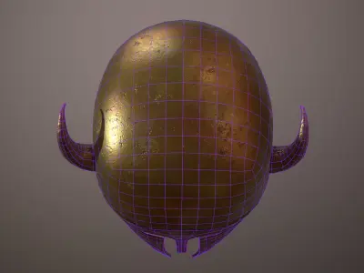 Ancient Helmet Low-poly 3D model