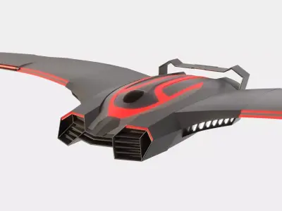 Sci-fi Battle Drone - Spaceship - Scout 3D model