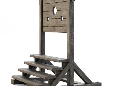 Medieval Stocks 3D model