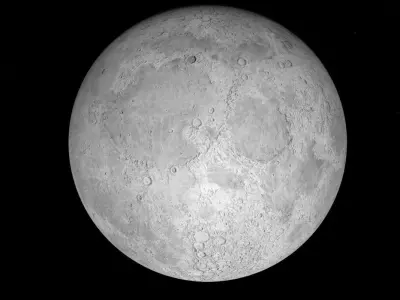 Realistic Moon 3D model