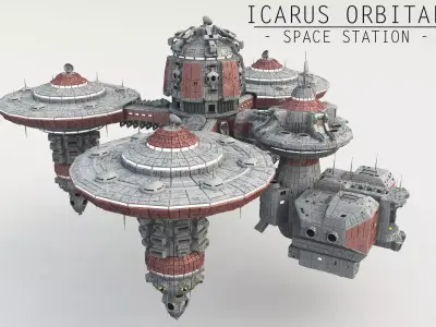 Icarus Orbital - Space Station 3D model